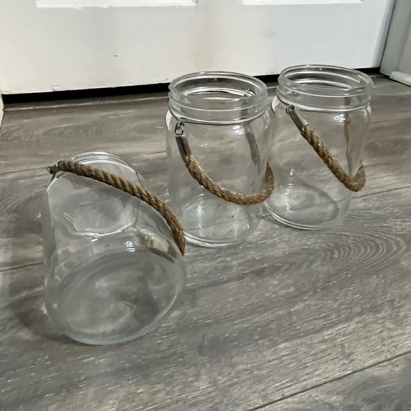 Glass Jars with Rope Handles - Picture 3 of 3